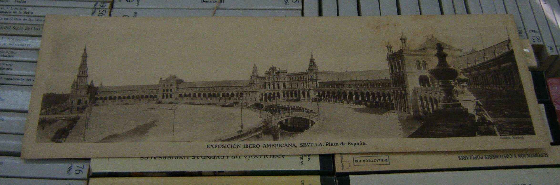 POSTAL EXPOSICION IBERO-AMERICANA - SEVILLA PLAZA DE ESPAÑA