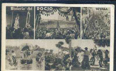 POSTAL DE SEVILLA. ROMERIA DEL ROCIO