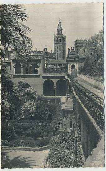 POSTAL DE SEVILLA. REALES ALCAZARES. GALERIAS DEL REY DON PEDRO
