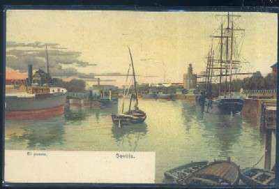POSTAL ANTIGUA DE SEVILLA. EL PUERTO
