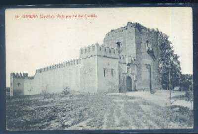 POSTAL ANTIGUA DE SEVILLA. UTRERA VISTA PARCIAL DEL CASTILLO Nº 13
