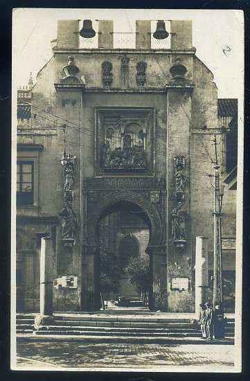 POSTAL ANTIGUA DE SEVILLA. CATEDRAL PUERTA DEL PERDON