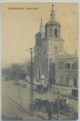 POSTAL ANTIGUA DE SAN FERNANDO. CADIZ. IGLESIA MAYOR