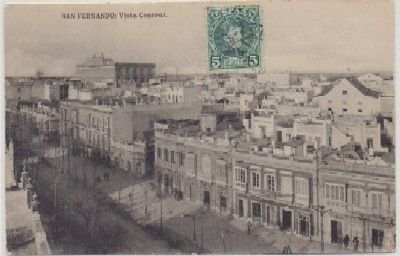 POSTAL ANTIGUA DE SAN FERNANDO. CADIZ. VISTA GENERAL