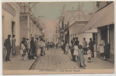 POSTAL ANTIGUA DE SAN FERNANDO. CADIZ. CALLE GENERAL PASQUIN