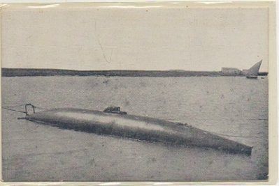 POSTAL ANTIGUA DE SAN FERNANDO. CADIZ. SUBMARINO PERAL
