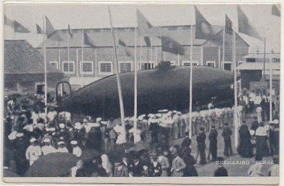 POSTAL ANTIGUA DE SAN FERNANDO. CADIZ. SUBMARINO PERAL