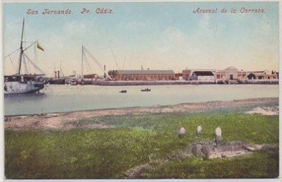 POSTAL ANTIGUA DE SAN FERNANDO. CADIZ. ARSENAL DE LA CARRACA