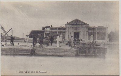 POSTAL ANTIGUA DE SAN FERNANDO. CADIZ. EL ARSENAL