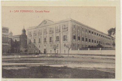 POSTAL ANTIGUA DE SAN FERNANDO. CADIZ. ESCUELA NAVAL. Nº 8