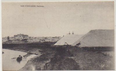 POSTAL ANTIGUA DE SAN FERNANDO. CADIZ. SALINAS