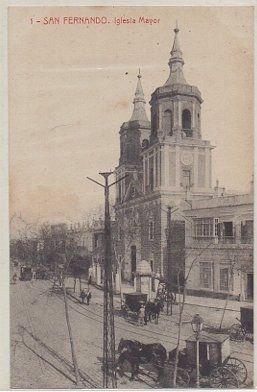 POSTAL ANTIGUA DE SAN FERNANDO. CADIZ. Nº 1. IGLESIA MAYOR