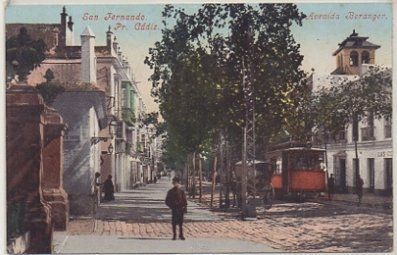 POSTAL ANTIGUA DE SAN FERNANDO. CADIZ. AVENIDA BERANGER