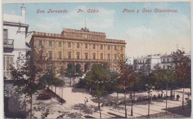 POSTAL DE SAN FERNANDO. CADIZ. PLAZA Y CASA CONSISTORIAL