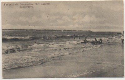 POSTAL DE SANLUCAR DE BARRAMEDA. CADIZ. OTROS ASPECTO DE LA PLAYA