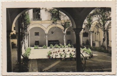 POSTAL DE CADIZ - SANLUCAR DE BARRAMEDA CASA DE LA SILLA. PATIO TIPICO SANLUQUEÑO