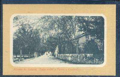 POSTAL ANTIGUA DE ZARAGOZA - ALHAMA DE ARAGON - BAÑO ARABE Y PASEO A CONTAMINA