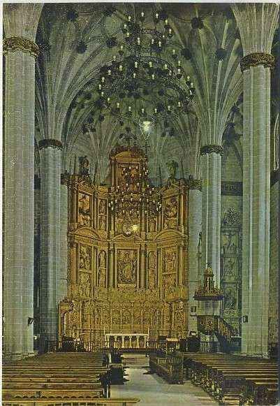 POSTAL DE HUESCA. BARBASTRO - INTERIOR DE LA CATEDRAL  Nº 1