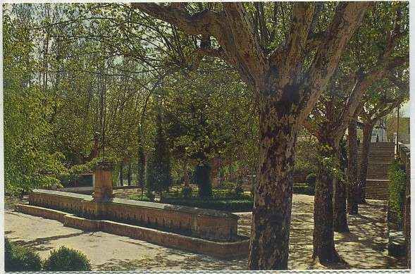 POSTAL DE TERUEL. ALCAÑIZ. TERUEL. GLORIETA Y FUENTE DE LOS 72 CAÑOS