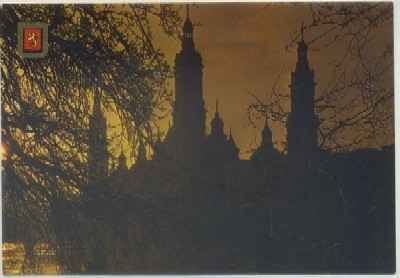 POSTAL DE ZARAGOZA. TEMPLO DE NTRA. SRA. DEL PILAR