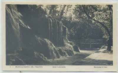 POSTAL DE ZARAGOZA. MONASTERIO DE PIEDRA. UNA CASCADA Nº 1