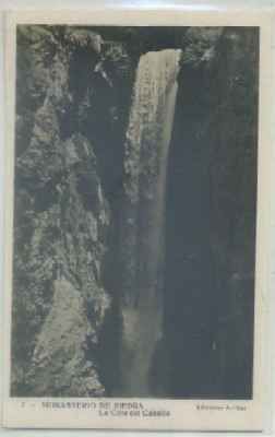 POSTAL DE ZARAGOZA. MONASTERIO DE PIEDRA. LA CASCADA DEL CABALLO Nº 7