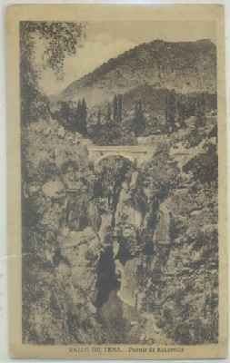 POSTAL ANTIGUA DE HUESCA. VALLE DE TENA. PUENTE DE ESCARRILLA