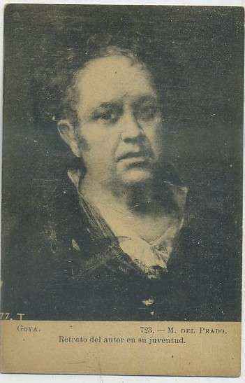 POSTAL DE ARTE. GOYA. RETRATO DEL AUTOR. 723 MUSEO DEL PRADO