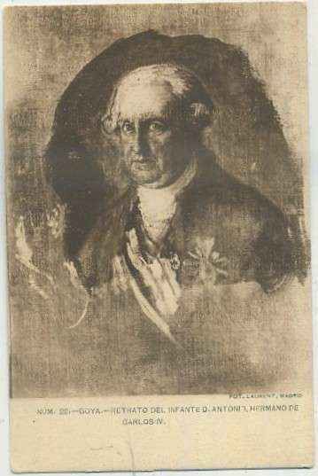 POSTAL DE ARTE. GOYA. RETRATO DEL INFANTE D. ANTONIO Nº 22