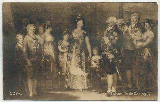 POSTAL DE ARTE. GOYA. LA FAMILIA DE CARLOS lV Nº 17