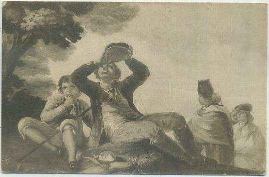 POSTAL DE ARTE. GOYA. EL BEBEDOR. MUSEO DEL PRADO