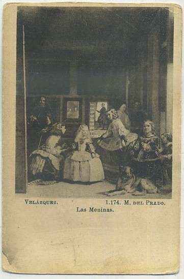 POSTAL DE ARTE. VELAZQUEZ. LAS MENINAS. MUSEO DEL PRADO 1174