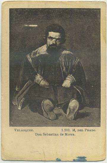 POSTAL DE ARTE. VELAZQUEZ. DON SEBASTIAN DE MORRA. MUSEO DEL PRADO 1202