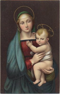 POSTAL DE ARTE. MADONNA DEL GRANDUCO. RAFAELLO