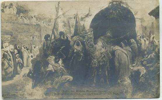 POSTAL DE ARTE. LA FETE DU FILS DU CHEF. G. CLAIRIN
