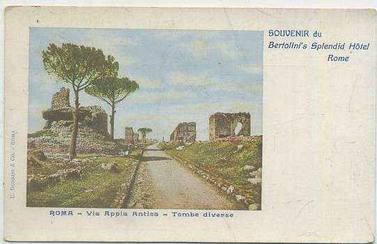 POSTAL DE ARTE. ROMA. VIA APPIA ANTICA. TOMBE DIVERSE