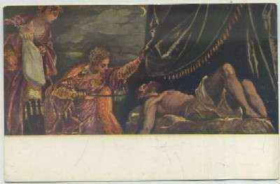 POSTAL DE ARTE. TINTORETTO. JUDITH Y HOLOFERNES Nº 1002