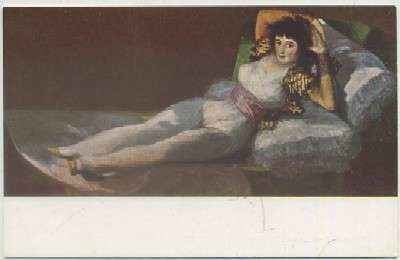 POSTAL DE ARTE. GOYA. LA MAJA VESTIDA Nº 1407