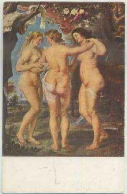 POSTAL DE ARTE. RUBENS. LAS TRES GRACIAS Nº 1017