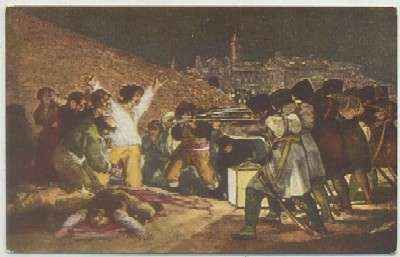 POSTAL DE ARTE. GOYA. ESCENA 3 DE MAYO DE 1808 Nº 1404