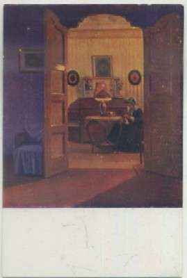 POSTAL DE ARTE. J. DE MARTI GARCÉS. DEL TIEMPO PASADO Nº 74