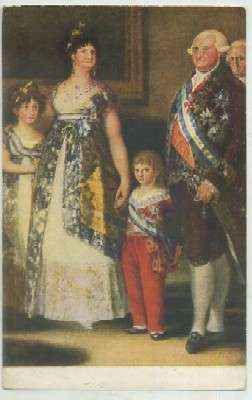 POSTAL DE ARTE. FRANCISCO GOYA. LA FAMILIA DE CARLOS lV