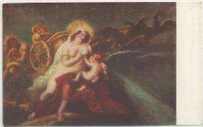 POSTAL DE ARTE. RUBENS. JUNO FORMANDO LA VIA LACTEA Nº 1060
