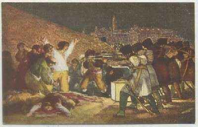 POSTAL DE ARTE. GOYA. ESCENAS 3 DE MAYO DE 1808 Nº 1404