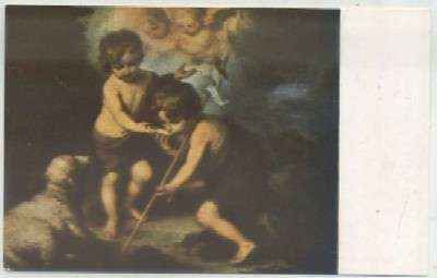 POSTAL DE ARTE. MURILLO. MURILLO. JESUS Y SAN JUAN Nº 1406