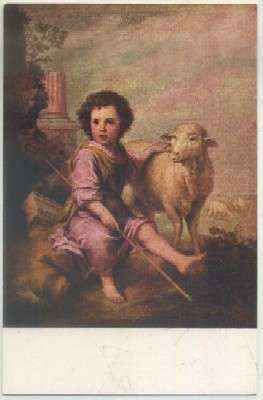 POSTAL DE ARTE. MURILLO. EL DIVINO PASTOR Nº 1494