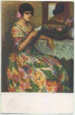 POSTAL DE ARTE. JUAN CARDONA. EL BILLETE Nº 78