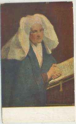 POSTAL DE ARTE. RAMON CASAS. CHRISTOFFLE BISSCHP. EN LA IGLESIA Nº 956