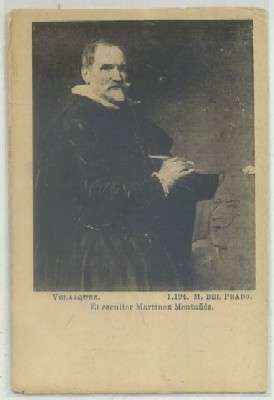 POSTAL DE ARTE. VELAZQUEZ. ESCULTOR MARTINEZ MONTAÑEZ Nº 1194
