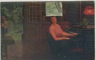 POSTAL DE ARTE.  RELLÚM-NAFP. MONDSCHEIN-SONATE Nº 705
